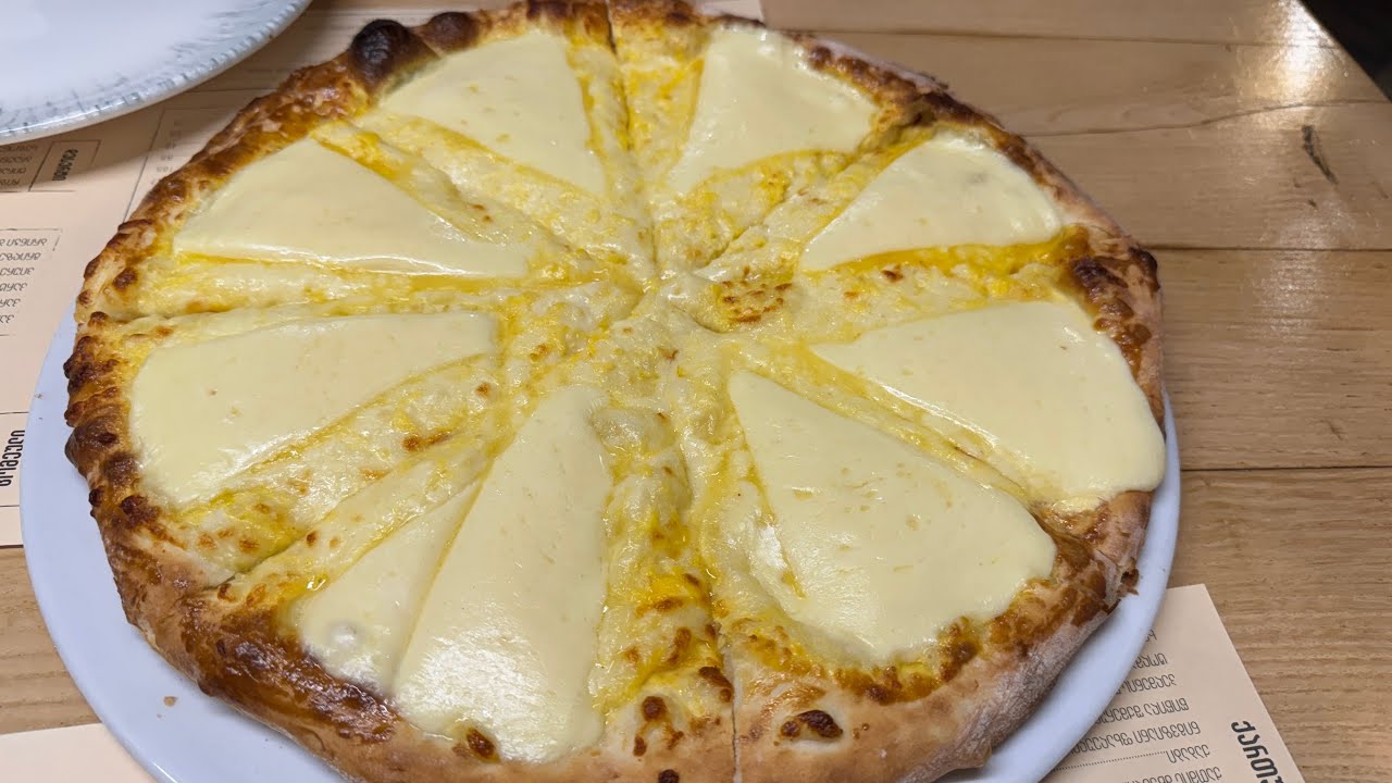 Tasting Lazuri khachapuri at Varazi